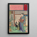 Sugihara Mino étonnée que son arrangement floral porte des fruits - Tsukioka Yoshitoshi — quadro incorniciato alla parete