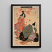 Taira no Koremochi soumette il demone malefico alla montagna Togakushi - Tsukioka Yoshitoshi — quadro incorniciato alla parete