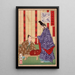 Taira no Shigemori envoyant de l'or en Cina - Tsukioka Yoshitoshi — quadro incorniciato alla parete
