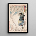 Maîtresse Tokiko de Takeda Kunsai dans la neige - Tsukioka Yoshitoshi — quadro incorniciato alla parete