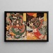 Tawaraya Tda e un drago, Ono no Komachi che prega per la pioggia - Tsukioka Yoshitoshi — quadro incorniciato alla parete