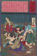 Le viol collectif de la petite amie de Hisaz, Omatsu - Tsukioka Yoshitoshi — vista dell’opera