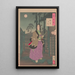 Le quartiere di Gion - Tsukioka Yoshitoshi — quadro incorniciato alla parete