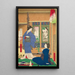 Le restaurant Marui à Reiganjima - Tsukioka Yoshitoshi — quadro incorniciato alla parete