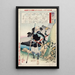 Le vieux guerrier Tomobayashi Rokur Mitsuhira - Tsukioka Yoshitoshi — quadro incorniciato alla parete
