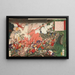 La guerra a Kagoshima - Tsukioka Yoshitoshi — quadro incorniciato alla parete
