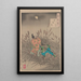 La lune de la lande Harano no tsuki - Tsukioka Yoshitoshi — quadro incorniciato alla parete