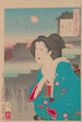 L'aube lunaire del quartiere dei teatri Shibaimachi no akatsuki - Tsukioka Yoshitoshi — vista dell’opera
