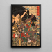 Toki Daishir combattente il demone - Tsukioka Yoshitoshi — quadro incorniciato alla parete