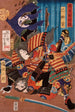 Tomoe Gozen, épouse de Kiso Yoshinaka, vainquant Uchida Sabur - Tsukioka Yoshitoshi — vista dell’opera
