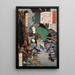 Toriyama Shsaku Terutada catturando un fagiano con un arco - Tsukioka Yoshitoshi — quadro incorniciato alla parete