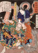 Wadatsu Ry Tar Masatatsu con drago e assalitore - Tsukioka Yoshitoshi — vista dell’opera