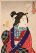 Désir de rencontrer quelqu'un, une courtisane de la période Kaei 1848-1853 - Tsukioka Yoshitoshi — vista dell’opera