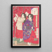 in legno per il pruno - Tsukioka Yoshitoshi — quadro incorniciato alla parete