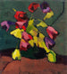 Tulipani in un vaso verde - Hermann Stenner — vista dell’opera