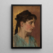 Portrait d'une jeune femme - Tytus Seweryn Pilecki — quadro incorniciato alla parete