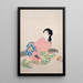 Fille Miyuki - Uemura Shōen — quadro incorniciato alla parete