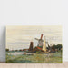 Riproduzione del dipinto Un Moulin à Zaandam di Claude Monet