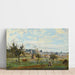 Riproduzione del dipinto Un Villaggio dei Dintorni di Mantes di Jean-Baptiste Camille Corot