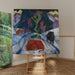 Riproduzione del dipinto Un bisonte rosso in inverno - Franz Marc
