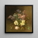 Un bouquet de fleurs avec des lilas et des roses - Josefine Swoboda — quadro incorniciato alla parete