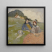 Un coppia seduta in un paesaggio rurale - Edmund Dulac — quadro incorniciato alla parete