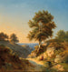 Un paesaggio di montagna con una donna alla fontana di primavera - Heinrich Dallwig — vista dell’opera