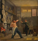 Un scultore nel suo atelier che lavora dal vero, il medaglista Christen Christensen - Wilhelm Bendz — vista dell’opera