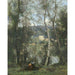 Riproduzione del dipinto Una donna che raccoglie legna a Ville-d'Avray - Jean-Baptiste Camille Corot
