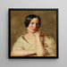 Una Ragazza con le Braccia Appoggiate - Ferdinand Georg Waldmüller — quadro incorniciato alla parete