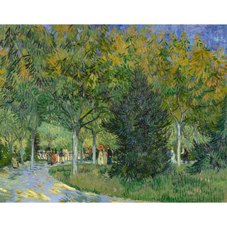 Une allée dans un jardin public d'Arles - Vincent Van Gogh | Reproduction Tableau Décoration murale affiche copie