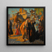 Una celebrazione di strada al Cairo - Ludwig Deutsch — quadro incorniciato alla parete