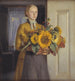 Una ragazza con girasoli - Michael Ancher — vista dell’opera