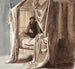 Una scena con ombra, studio per l'immagine Niels Ebbesen e il conte Gert esposta nel 1868 - Carl Bloch — vista dell’opera