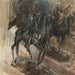 Una statua in bronzo di Luigi XIV - Giovanni Boldini — ambientato in un interno