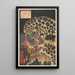 Le Tigre de Rykoku della serie Vraies Scènes di Hirokage - Utagawa Hirokage — quadro incorniciato alla parete