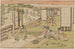 Cinque Personaggi che Guardano un Uomo che Tira un Bambù - Utagawa Kuninao — vista dell’opera