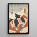 L'Acteur Kawarazaki Gonjurô Danjurô IX dans un rôle di Shibaraku - Utagawa Kunisada II — quadro incorniciato alla parete