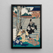 Acte I Enya e Dame Kaoyo che cercano di pacificare Wakasanosuke e Moronao - Utagawa Kunisada Toyokuni III — quadro incorniciato alla parete