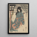Attore Iwai Hanshirô nel ruolo di Oito - Utagawa Kunisada Toyokuni III — quadro incorniciato alla parete