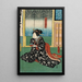 Attore in un Ruolo della Sposa di Kogorô Osen nella Commedia Na ni Takashi Mariuta Jitsuroku - Utagawa Kunisada Toyokuni III — quadro incorniciato alla parete