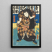 Attore nel ruolo del lottatore Hanaregoma no Chôkichi - Utagawa Kunisada Toyokuni III — quadro incorniciato alla parete