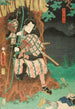 Attore nel ruolo di Toriyama Akisaku nella pièce Shiranui Monogatari - Utagawa Kunisada Toyokuni III — vista dell’opera