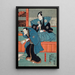 Attori Band Sajr I en Mumata Junsai Band Takesabur I en Oguri Stan - Utagawa Kunisada Toyokuni III — quadro incorniciato alla parete