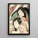 Attori Ichikawa Ebiz V en Tetsugatake e Onoe Kikugor IV en Iwakawa - Utagawa Kunisada Toyokuni III — quadro incorniciato alla parete