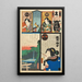 Brigade Extra Bangai ji Attori Segawa Senjo in Kuzunoha e Kawarazaki Gonjr I in Abe no Yasuna - Utagawa Kunisada Toyokuni III — quadro incorniciato alla parete
