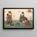 Huit viste figurative Sugata Hakkei Pl1 - Utagawa Kunisada Toyokuni III — quadro incorniciato alla parete