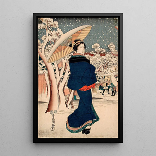 Utagawa Kunisada Toyokuni III - Famous Places in the Eastern Capital The Yearend Fair at Asakusa.webp