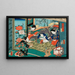 L'Heure du Serpent - Utagawa Kunisada Toyokuni III — quadro incorniciato alla parete