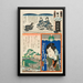 Kakuta Brigade Extra Bangai Sekiya no sato Attore Kawarazaki Gonjr I in Shirafuji - Utagawa Kunisada Toyokuni III — quadro incorniciato alla parete